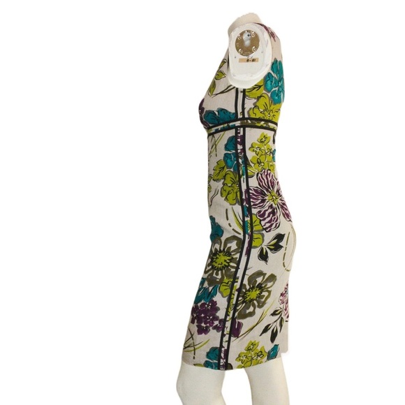 CARLISLE Sheath Floral Linen Size 2 Dress - Picture 2 of 12